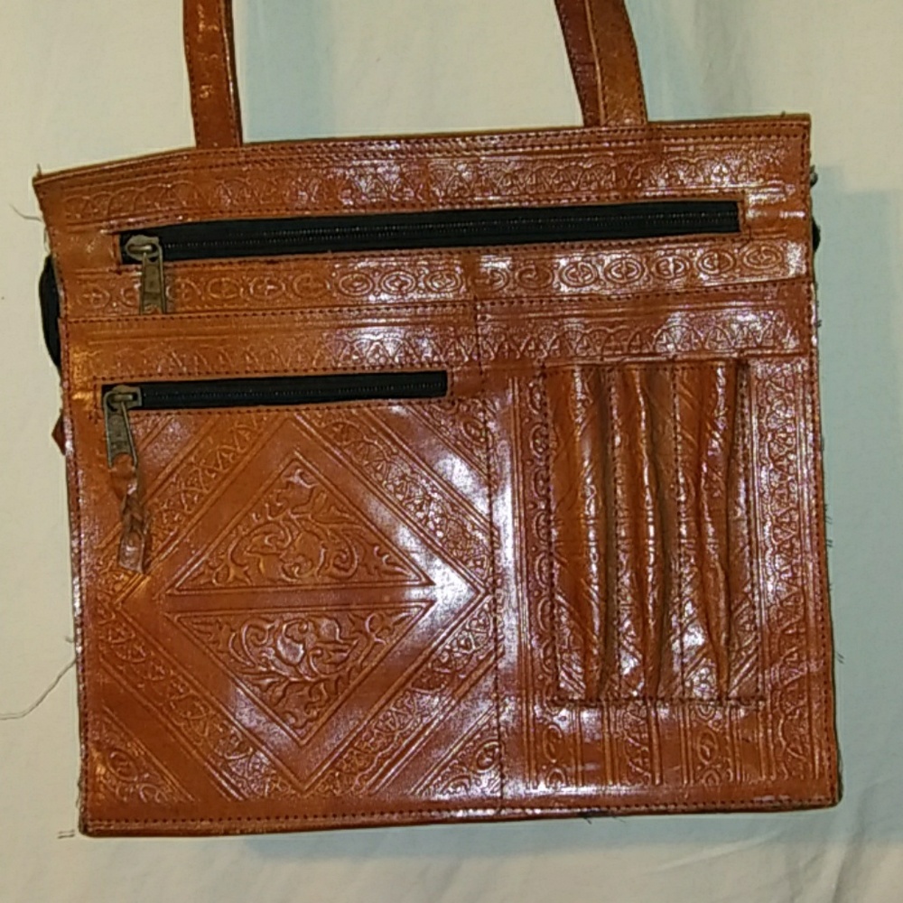Emily aru of boca raton leather purse